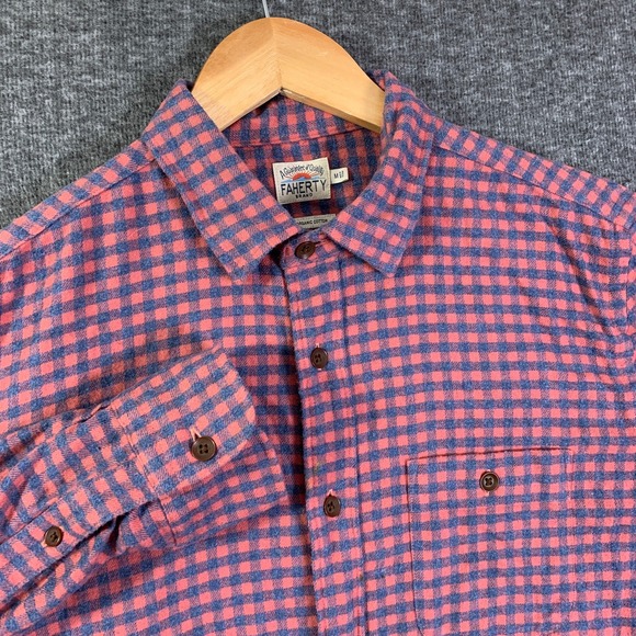 Faherty Other - Faherty Flannel Shirt Men Medium Stretch Seaview Check Button Up Long Sleeve
